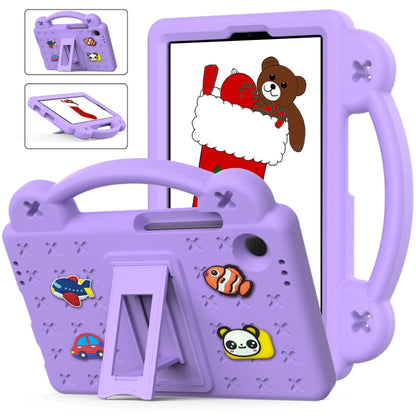 For Samsung Galaxy Tab A9 Handle Kickstand Children EVA Shockproof Tablet Case(Light Purple) - Galaxy Tab A9 by PMC Jewellery | Online Shopping South Africa | PMC Jewellery