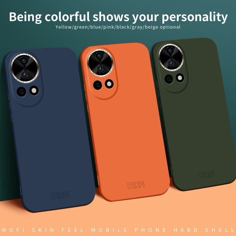 For Huawei nova 12 MOFI Qin Series Skin Feel All-inclusive PC Phone Case(Black) - Huawei Cases by MOFI | Online Shopping South Africa | PMC TechLife | Buy Now Pay Later Mobicred