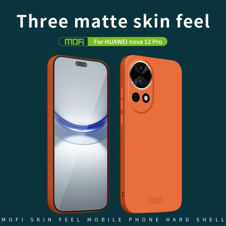 For Huawei nova 12 Pro / 12 Ultra MOFI Qin Series Skin Feel All-inclusive PC Phone Case(Gray) - Huawei Cases by MOFI | Online Shopping South Africa | PMC TechLife | Buy Now Pay Later Mobicred