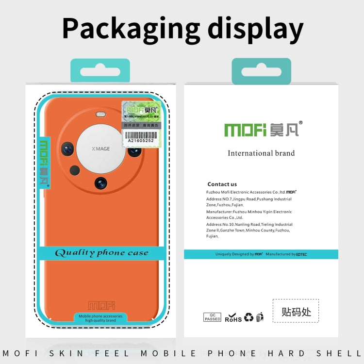 For Huawei Nova 12 Pro / 12 Ultra MOFI Qin Series Skin Feel All-inclusive PC Phone Case(Orange) - Huawei Cases by MOFI | Online Shopping South Africa | PMC Jewellery