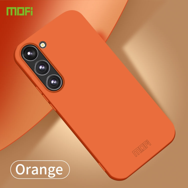 For Samsung Galaxy S23 5G MOFI Qin Series Skin Feel All-inclusive PC Phone Case(Orange) - Galaxy S23 5G Cases by MOFI | Online Shopping South Africa | PMC Jewellery