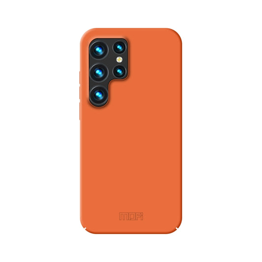 For Samsung Galaxy S23 Ultra 5G MOFI Qin Series Skin Feel All-inclusive PC Phone Case(Orange) - Galaxy S23 Ultra 5G Cases by MOFI | Online Shopping South Africa | PMC Jewellery