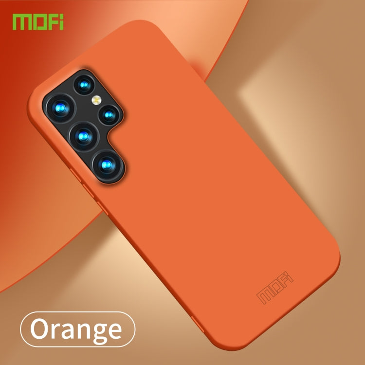 For Samsung Galaxy S23 Ultra 5G MOFI Qin Series Skin Feel All-inclusive PC Phone Case(Orange) - Galaxy S23 Ultra 5G Cases by MOFI | Online Shopping South Africa | PMC TechLife | Buy Now Pay Later Mobicred