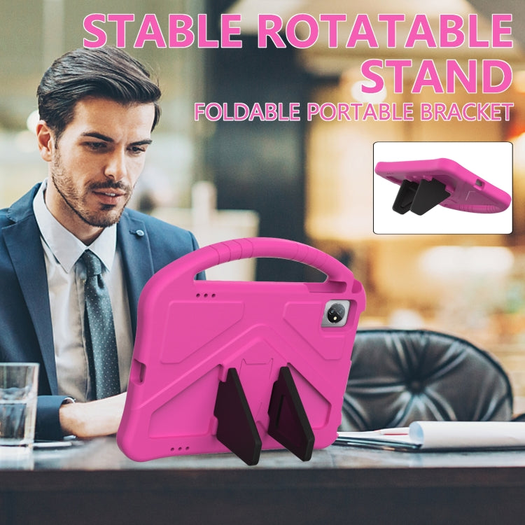 For Teclast P40HD 2022 / P40S 2023 EVA Shockproof Tablet Case with Holder(Rose Red) - Teclast by PMC TechLife | Online Shopping South Africa | PMC TechLife | Buy Now Pay Later Mobicred