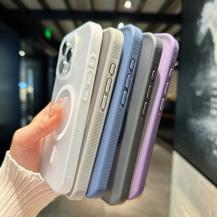 For iPhone 16 Pro Transparent TPU Hybrid PC Magsafe Phone Case(Black) - iPhone 16 Pro Cases by PMC TechLife | Online Shopping South Africa | PMC TechLife | Buy Now Pay Later Mobicred