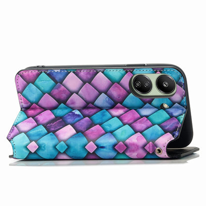 For Xiaomi Redmi 13C CaseNeo Colorful Magnetic Leather Phone Case(Purple Scales) - 13C Cases by PMC Jewellery | Online Shopping South Africa | PMC Jewellery | Buy Now Pay Later Mobicred