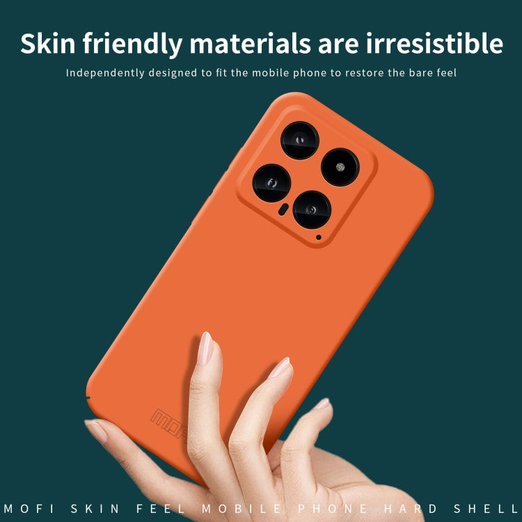 For Xiaomi 14 MOFI Qin Series Skin Feel All-inclusive PC Phone Case(Orange) - 14 Cases by MOFI | Online Shopping South Africa | PMC TechLife