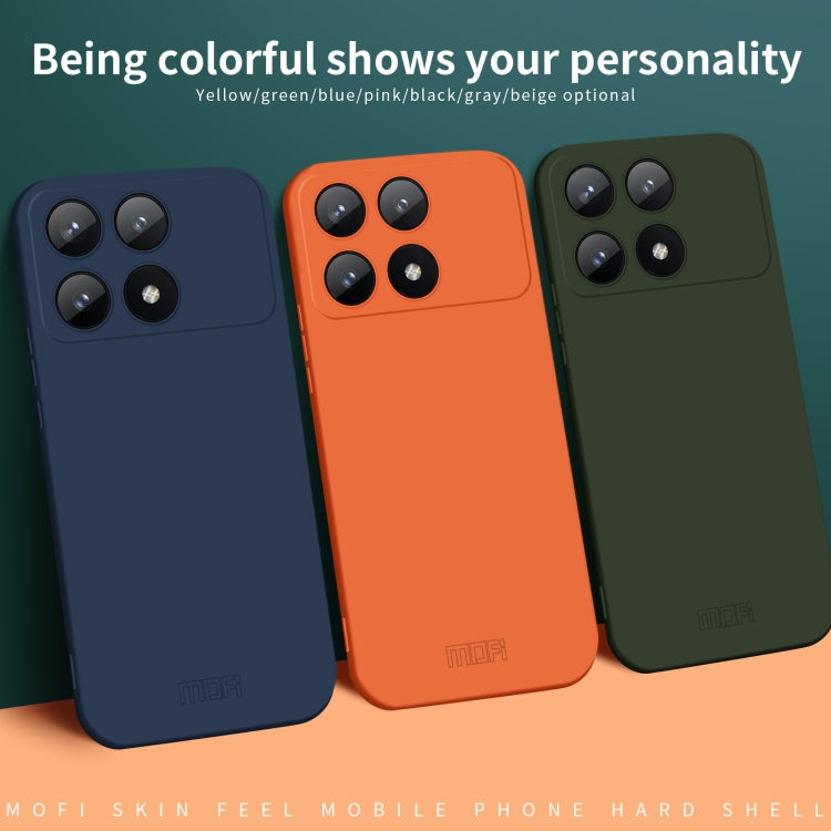 For Xiaomi Redmi K70E MOFI Qin Series Skin Feel All-inclusive PC Phone Case(Blue) - K70E Cases by MOFI | Online Shopping South Africa | PMC TechLife | Buy Now Pay Later Mobicred