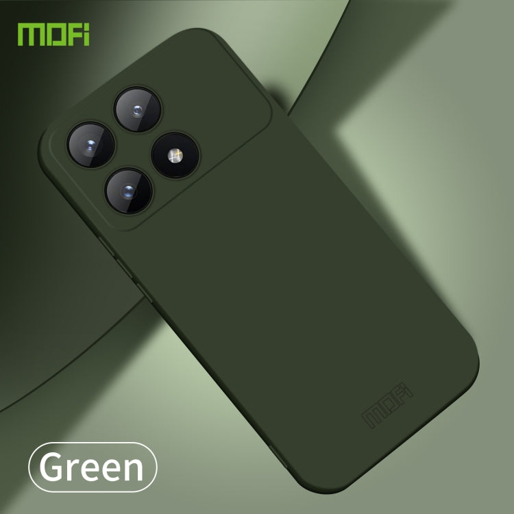 For Xiaomi Redmi K70E MOFI Qin Series Skin Feel All-inclusive PC Phone Case(Green) - K70E Cases by MOFI | Online Shopping South Africa | PMC Jewellery