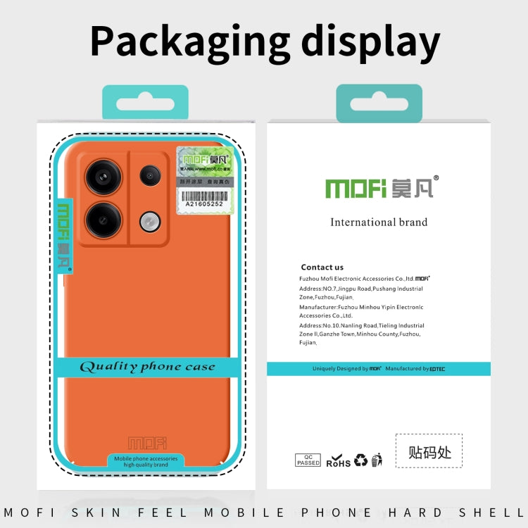 For Xiaomi Redmi K70E MOFI Qin Series Skin Feel All-inclusive PC Phone Case(Green) - K70E Cases by MOFI | Online Shopping South Africa | PMC Jewellery