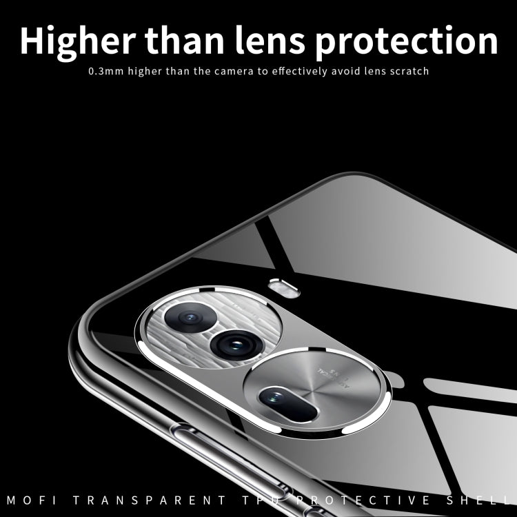 For OPPO Reno11 China MOFI Ming Series Ultra-thin TPU Phone Case(Transparent) - Reno11 Cases by MOFI | Online Shopping South Africa | PMC TechLife