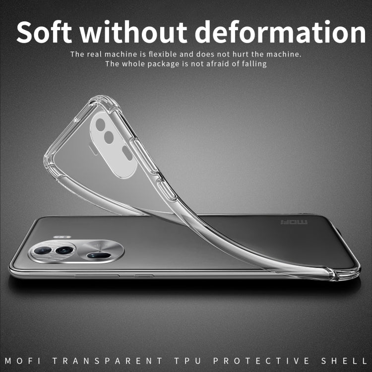 For OPPO Reno11 Pro China MOFI Ming Series Ultra-thin TPU Phone Case(Transparent) - Reno11 Pro Cases by MOFI | Online Shopping South Africa | PMC TechLife