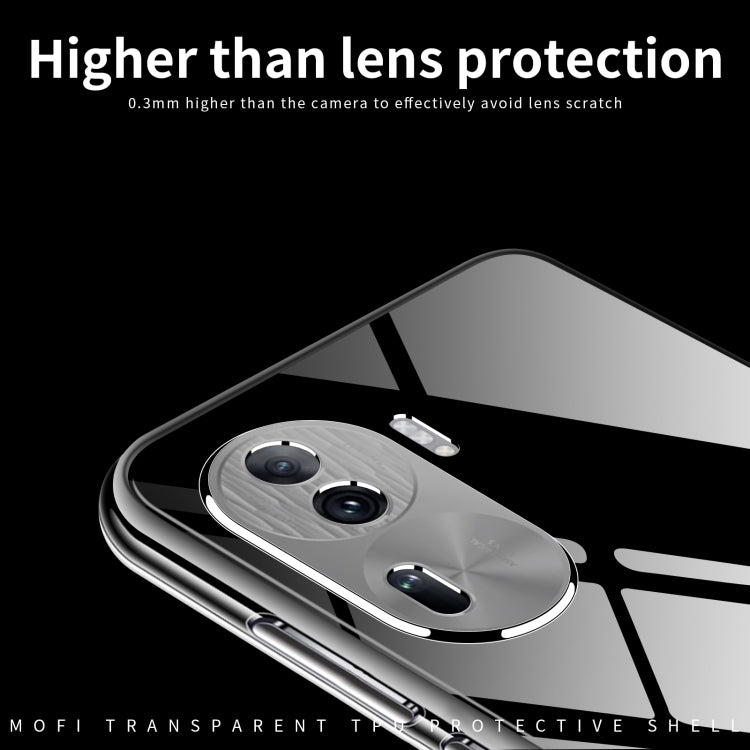 For OPPO Reno11 Pro China MOFI Ming Series Ultra-thin TPU Phone Case(Transparent) - Reno11 Pro Cases by MOFI | Online Shopping South Africa | PMC TechLife