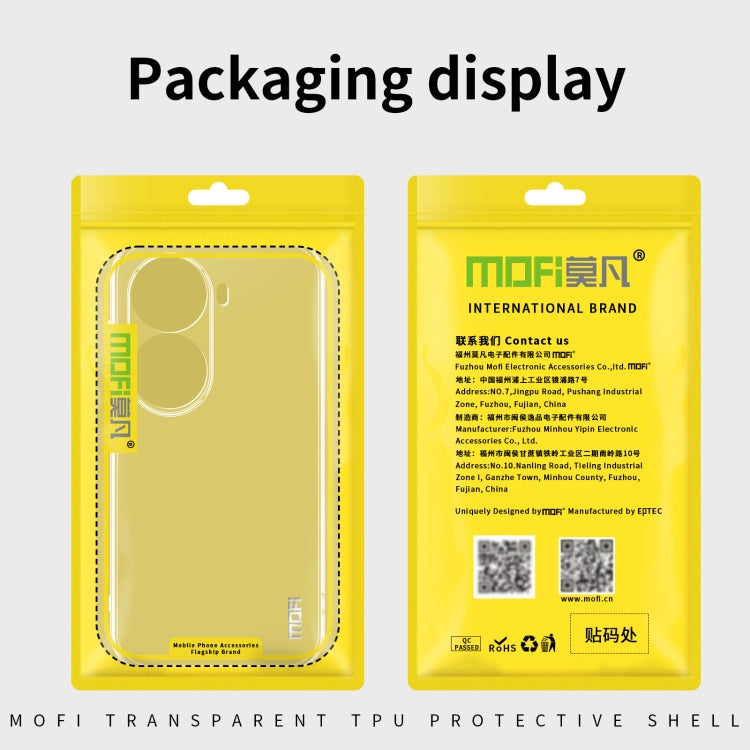 For OPPO Reno11 China MOFI Ming Series Ultra-thin TPU Phone Case(Transparent) - Reno11 Cases by MOFI | Online Shopping South Africa | PMC TechLife