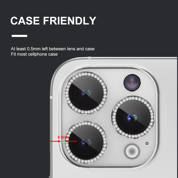 For iPhone 16e ENKAY AR Anti-reflection Individual Diamond Ring Camera Lens Glass Full Film(Deep Purple) - free shipping - PMc TechLife - Order now!
