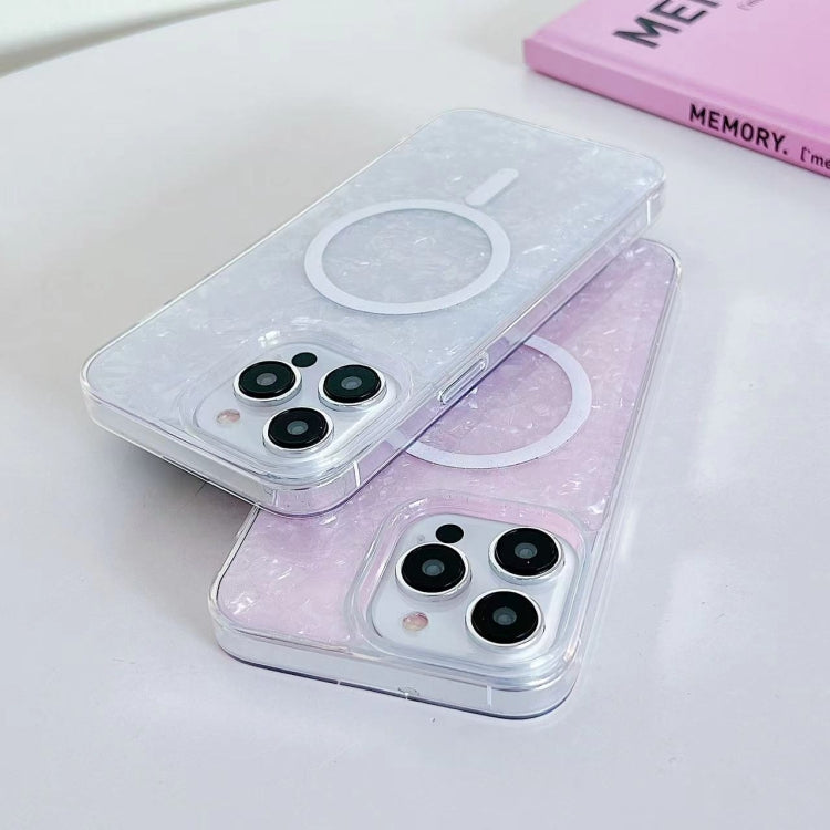 For iPhone 15 Pro Shell Texture MagSafe TPU Phone Case(Dazzling) - iPhone 15 Pro Cases by PMC TechLife | Online Shopping South Africa | PMC TechLife