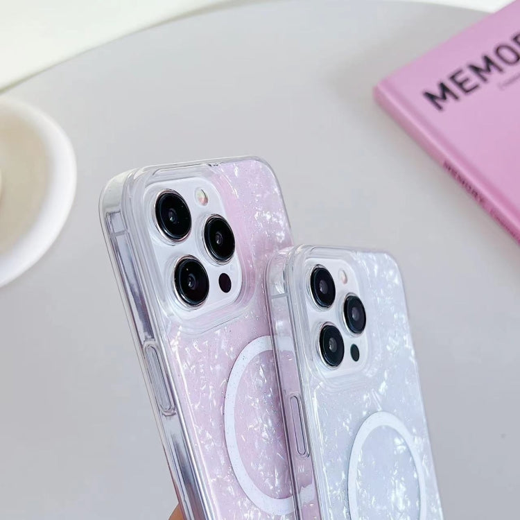 For iPhone 14 Pro Shell Texture MagSafe TPU Phone Case(Dazzling) - iPhone 14 Pro Cases by PMC Jewellery | Online Shopping South Africa | PMC Jewellery