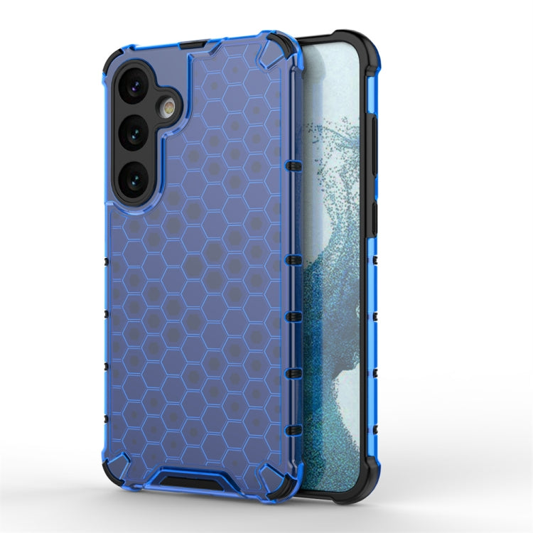 For Samsung Galaxy S24+ 5G Shockproof Honeycomb Phone Case(Blue) - Galaxy S24+ 5G Cases by PMC Jewellery | Online Shopping South Africa | PMC Jewellery