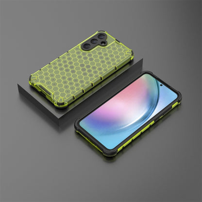 For Samsung Galaxy A55 Shockproof Honeycomb Phone Case(Green) - Galaxy Phone Cases by PMC Jewellery | Online Shopping South Africa | PMC Jewellery