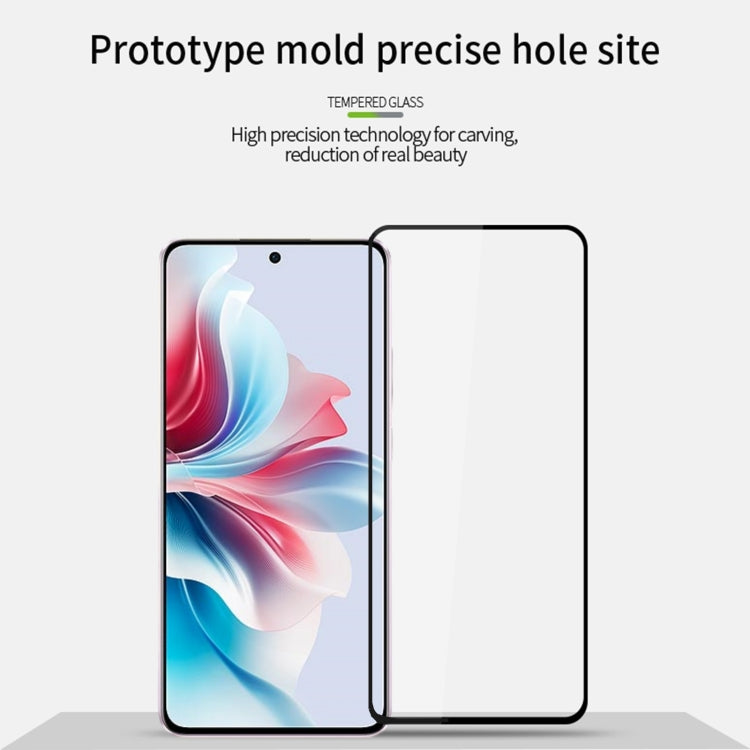 For OPPO Reno11 F MOFI 9H 2.5D Full Screen Tempered Glass Film(Black) - OPPO Tempered Glass by MOFI | Online Shopping South Africa | PMC TechLife | Buy Now Pay Later Mobicred