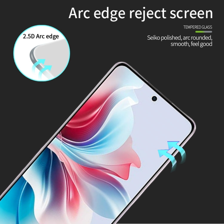 For OPPO Reno11 F MOFI 9H 2.5D Full Screen Tempered Glass Film(Black) - OPPO Tempered Glass by MOFI | Online Shopping South Africa | PMC TechLife | Buy Now Pay Later Mobicred