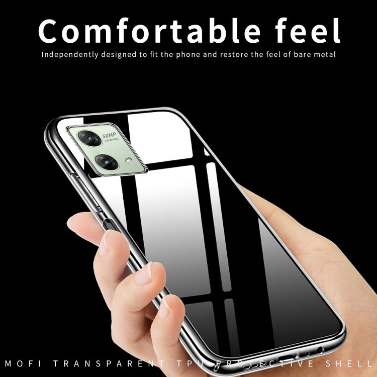 For Motorola Moto G84 MOFI Ming Series Ultra-thin TPU Phone Case(Transparent) - Motorola Cases by MOFI | Online Shopping South Africa | PMC Jewellery