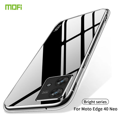 For Motorola Edge 40 Neo MOFI Ming Series Ultra-thin TPU Phone Case(Transparent) - Motorola Cases by MOFI | Online Shopping South Africa | PMC Jewellery