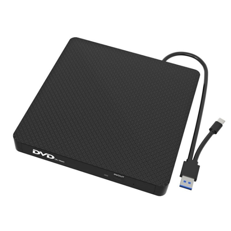 XD009 External CD Reader VCD Burner Ultra-thin Design Laptop Computer USB 3.0+Type-C DVD Drive - Rewritable Drive by PMC Jewellery | Online Shopping South Africa | PMC Jewellery | Buy Now Pay Later Mobicred