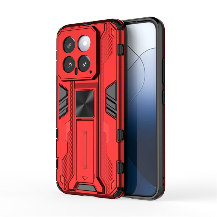 For Xiaomi 14 Supersonic Armor PC Hybrid TPU Phone Case(Red) - 14 Cases by PMC Jewellery | Online Shopping South Africa | PMC Jewellery | Buy Now Pay Later Mobicred