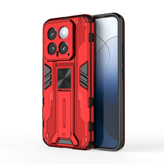 For Xiaomi 14 Supersonic Armor PC Hybrid TPU Phone Case(Red) - 14 Cases by PMC Jewellery | Online Shopping South Africa | PMC Jewellery | Buy Now Pay Later Mobicred