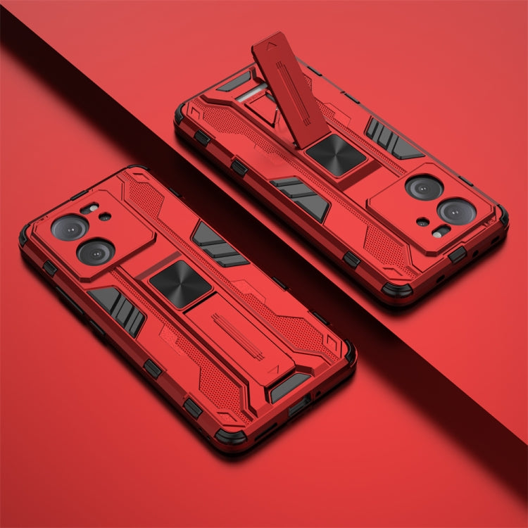 For Xiaomi 13T Pro Supersonic Armor PC Hybrid TPU Phone Case(Red) - Xiaomi Cases by PMC Jewellery | Online Shopping South Africa | PMC Jewellery | Buy Now Pay Later Mobicred