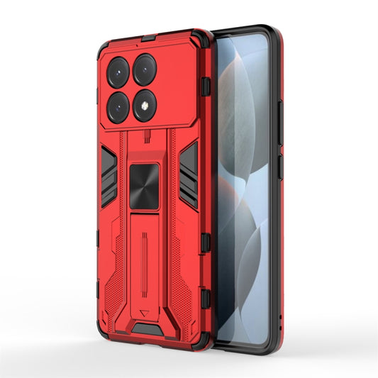 For Redmi K70E Supersonic Armor PC Hybrid TPU Phone Case(Red) - K70E Cases by PMC Jewellery | Online Shopping South Africa | PMC Jewellery