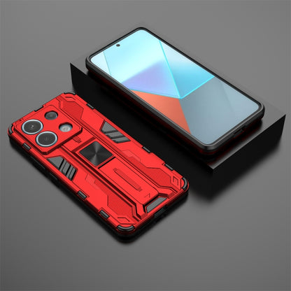 For Xiaomi Poco X6 Supersonic Armor PC Hybrid TPU Phone Case(Red) - Xiaomi Cases by PMC Jewellery | Online Shopping South Africa | PMC Jewellery | Buy Now Pay Later Mobicred