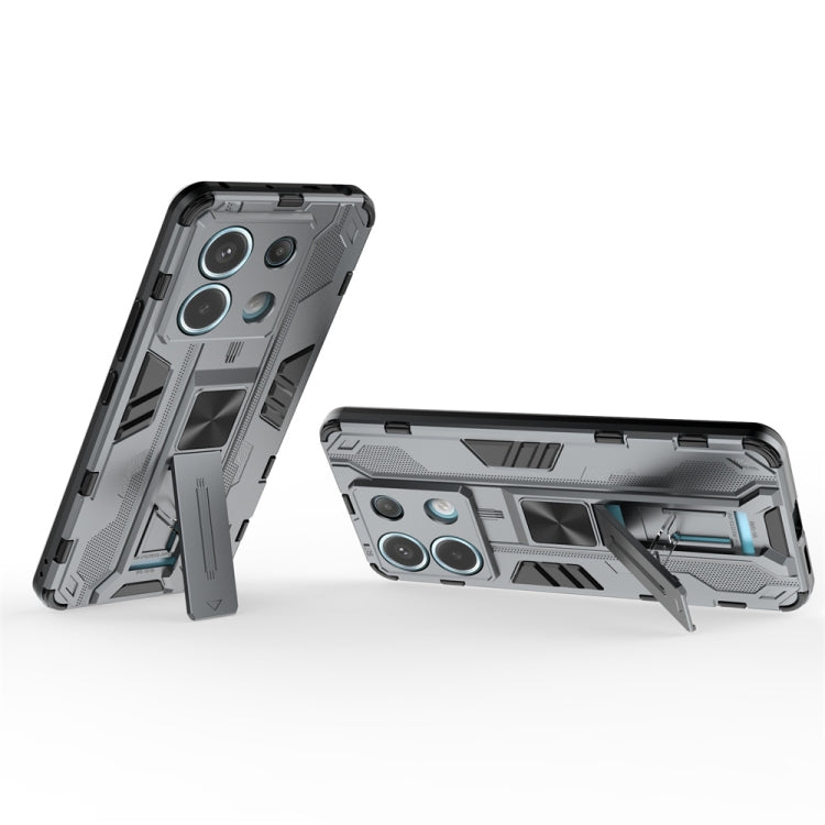 For Xiaomi Poco X6 Supersonic Armor PC Hybrid TPU Phone Case(Grey) - Xiaomi Cases by PMC Jewellery | Online Shopping South Africa | PMC Jewellery | Buy Now Pay Later Mobicred