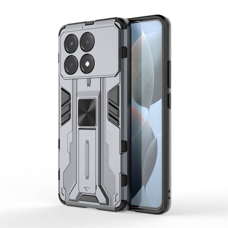 For Xiaomi Poco X6 Pro Supersonic Armor PC Hybrid TPU Phone Case(Grey) - Xiaomi Cases by PMC Jewellery | Online Shopping South Africa | PMC Jewellery | Buy Now Pay Later Mobicred