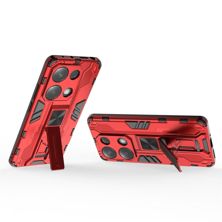 For  Redmi Note 13 Pro 4G Supersonic Armor PC Hybrid TPU Phone Case(Red) - Note 13 Pro Cases by PMC Jewellery | Online Shopping South Africa | PMC Jewellery | Buy Now Pay Later Mobicred