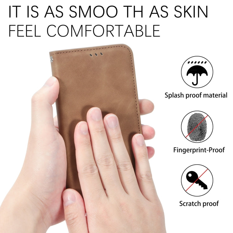 For Motorola Edge 2024 Retro Skin Feel Magnetic Flip Leather Phone Case(Black) - Motorola Cases by PMC Jewellery | Online Shopping South Africa | PMC Jewellery | Buy Now Pay Later Mobicred