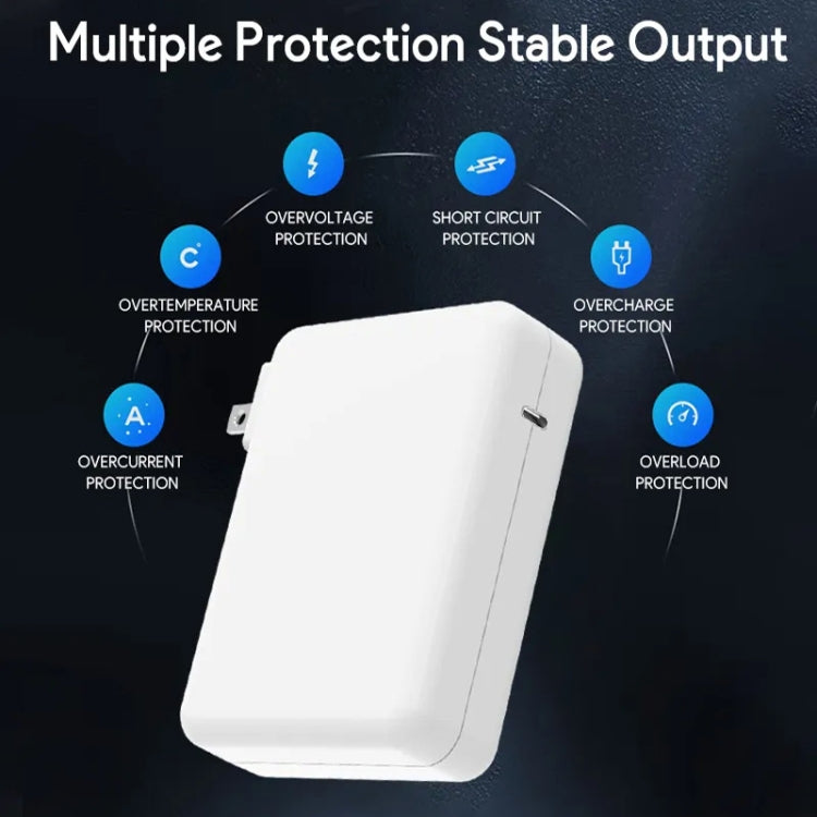 PD3.1 140W USB-C PD Laptop Power Adapter + 2m 5A USB-C to USB-C Data Cable EU Plug - Cable & Adapter by PMC Jewellery | Online Shopping South Africa | PMC Jewellery | Buy Now Pay Later Mobicred