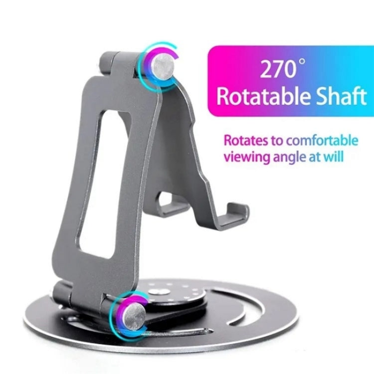 G60 Portable Folding 360-Degree Rotating Desktop Phone Tablet Holder(Black) - Stand by PMC TechLife | Online Shopping South Africa | PMC TechLife | Buy Now Pay Later Mobicred
