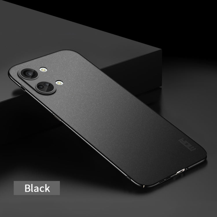 For OnePlus Ace 2V / Nord 3 MOFI Fandun Series Frosted PC Ultra-thin All-inclusive Phone Case(Black) - OnePlus Cases by MOFI | Online Shopping South Africa | PMC Jewellery