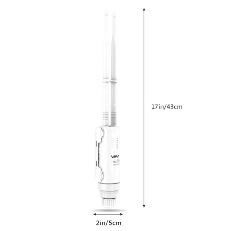 WAVLINK WN570HN2 With PoE Powered WAN/ AP / Repeater Mode 300Mbps Outdoor Router, Plug:UK Plug - free shipping - PMC Jewellery - Order now!