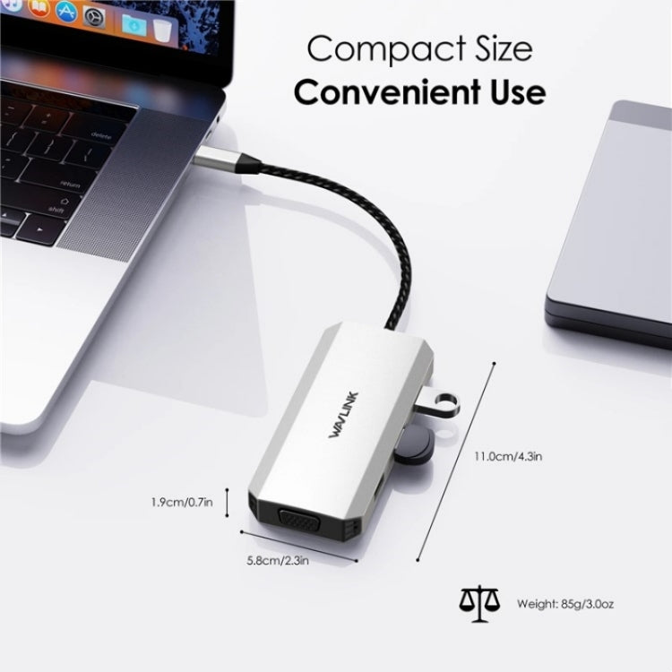 WAVLINK UMD304 Converter USB-C to Dual HD 4K 60Hz  HUB 7-in-1 Laptop Docking Station - free shipping - PMC Jewellery - Order now!