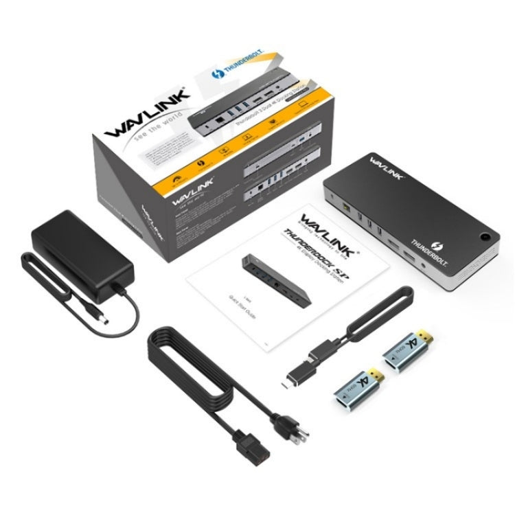 WAVLINK UTD21H 11 in 1 4K Dual DisplayPort Hub Converter Thunderbolt 3 Docking Station, Plug:US Plug - free shipping - PMc TechLife - Order now!