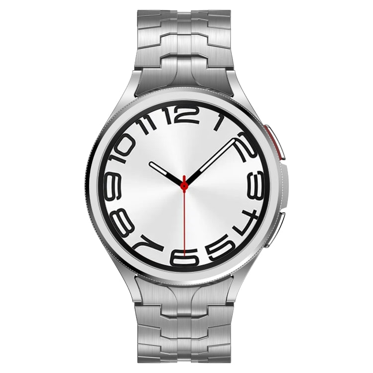 For Samsung Galaxy Watch 4 40 / 44mm Lron Man Curved Connection Stainless Steel Watch Band(Gray) - free shipping - PMC TechLife - Order now!