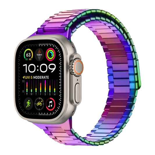 For Apple Watch Ultra 2 49mm Bamboo Magnetic Stainless Steel Metal Watch Strap(Color) - Watch Bands by PMC Jewellery | Online Shopping South Africa | PMC Jewellery