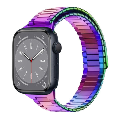 For Apple Watch Series 8 41mm Bamboo Magnetic Stainless Steel Metal Watch Strap(Color) - Watch Bands by PMC Jewellery | Online Shopping South Africa | PMC Jewellery