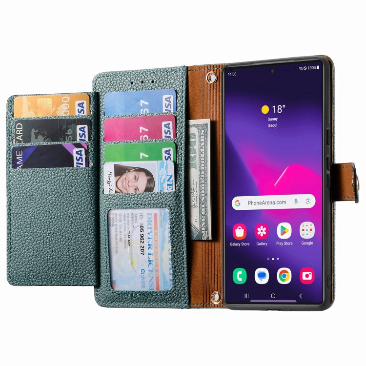 For Samsung Galaxy S24 Ultra 5G Love Zipper Lanyard Leather Phone Case(Green) - Galaxy S24 Ultra 5G Cases by PMC Jewellery | Online Shopping South Africa | PMC Jewellery | Buy Now Pay Later Mobicred