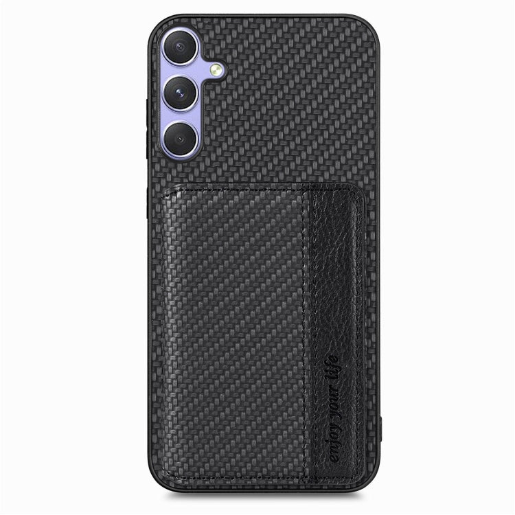 For Samsung Galaxy S25 5G Carbon Fiber Magnetic Card Wallet RFID Blocking Phone Case(Black) - Galaxy S25 5G Cases by PMC Jewellery | Online Shopping South Africa | PMC Jewellery | Buy Now Pay Later Mobicred