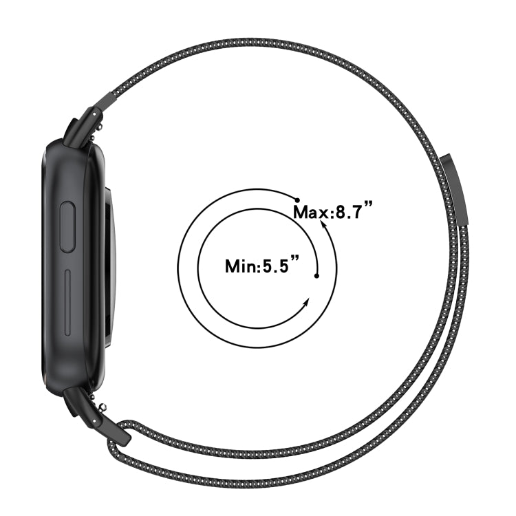 For Honor Watch 4 TMA-L19 Milan Magnetic Steel Mesh Watch Band(Silver) - Watch Bands by PMC TechLife | Online Shopping South Africa | PMC TechLife | Buy Now Pay Later Mobicred