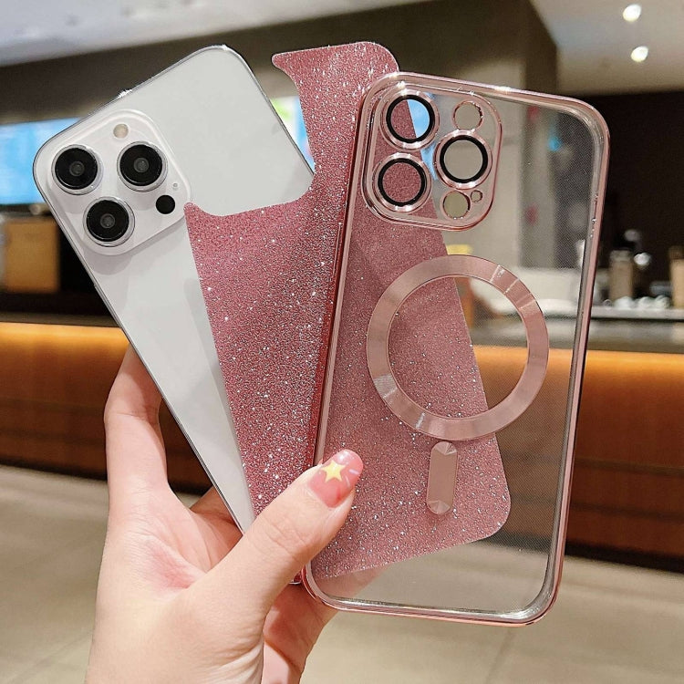 For iPhone 16 Glitter Electroplating MagSafe TPU Phone Case(Gold) - iPhone 16 Cases by PMC TechLife | Online Shopping South Africa | PMC TechLife | Buy Now Pay Later Mobicred